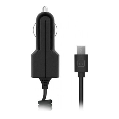 Автомобильное зарядное устройство Deppa Prime Line micro USB 2100mA Black фото 