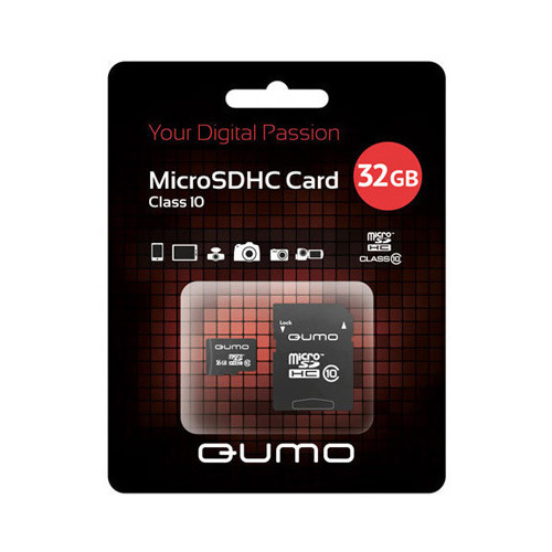 Карта памяти на 32 Гб Qumo microSD (class 10) фото 