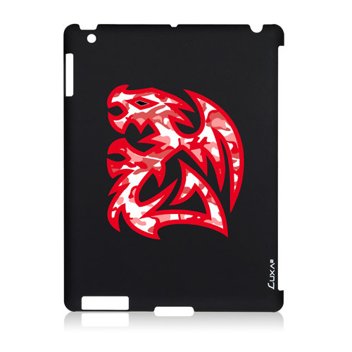 Накладка пластиковая Luxa2 iPad 2/3/4 Tough Battle Dragon черный фото 