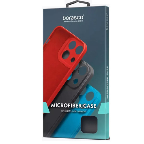 Накладка силиконовая BoraSCO Microfiber Case Samsung S22 Plus Black фото 