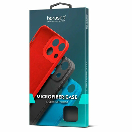 Накладка силиконовая BoraSCO Microfiber Case Infinix note 30 Pro Black фото 