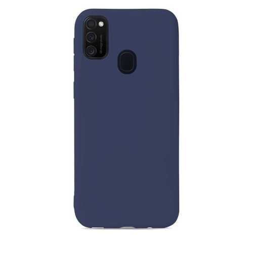 Накладка силиконовая BoraSCO Microfiber Case Samsung Galaxy A21s Blue фото 